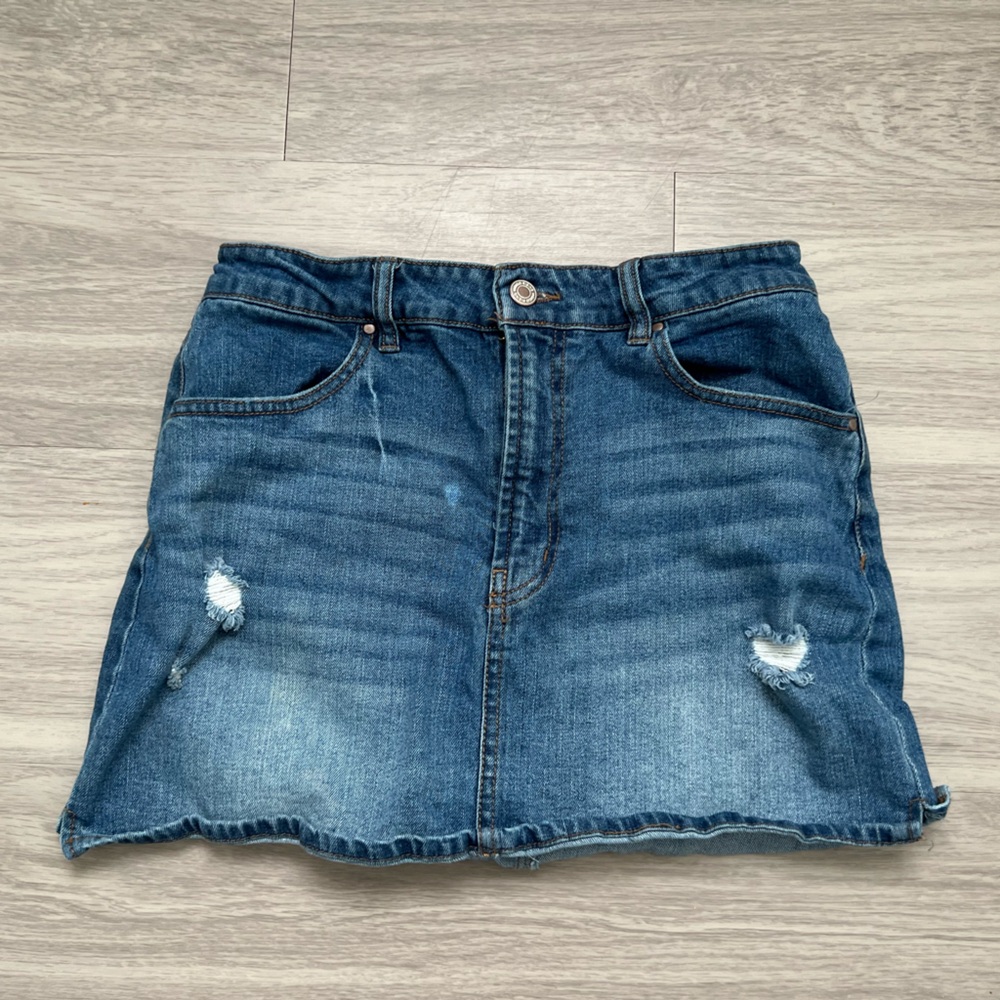Classic Blue Denim Mini Skirt small